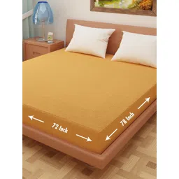 GLASSIANO Gold-Toned Polyester Water Resistant Mattress Protector-picture-31