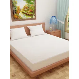 GLASSIANO White Polyester Water Resistant Mattress Protector image 3