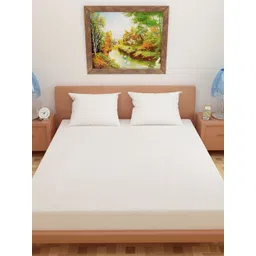 GLASSIANO White Polyester Water Resistant Mattress Protector image 2