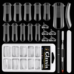 gleevia Dual Nail Forms Clear for PolyGel Brush-picture-21