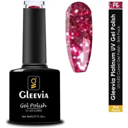 gleevia Platinum UV Nail 3D Gel Polish for Professionals 8ml Pack P6 Red-picture-17