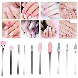 Gleevia Nail Drill Bit Set, 10pcs Grinding Head Nail Art Tools, for Electric Manicure Pedicure Nail Drill Machine Bits Set Tool-picture-17
