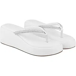 glematoz Women’s Wedge Heel Sandals with Elastic Straps | Stylish Open Toe Heels for Casual & Party Footwear-picture-12