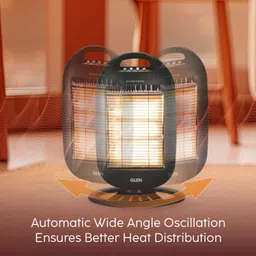glen HA 7017 HL Black 1200 watt Electric Halogen Room Heater with 3 Heat Settings Black-HA7017HL Halogen Room Heater image 5