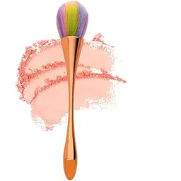 Gleva Powder and Blusher Buff Makeup Brush, Perfect for Loose and Pressed Powders, Blush, Bronzer and Contour (Rose Gold Colored Hair)-picture-28
