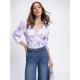 glitchez Art Wear Printed Empire Crop Top-picture-15