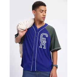 glitchez Campus Swag Blocked In Color Regular Fit Shirt-picture-13