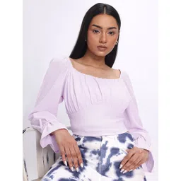 glitchez Celestial Cinch Empire Crop Top image 1