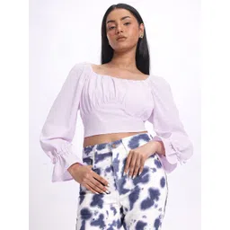 glitchez Celestial Cinch Empire Crop Top image 4