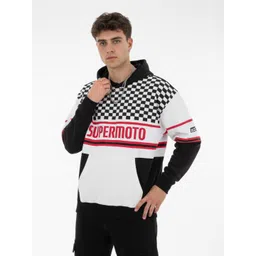 glitchez Checked Printed Oversized Hooded Sweatshirt-picture-23