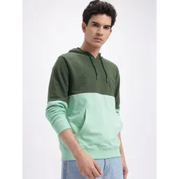 glitchez Colorblocked Hooded Terry Pullover Sweatshirt-picture-38
