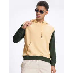 glitchez Contrast Sleeves Hooded Sweatshirt-picture-40