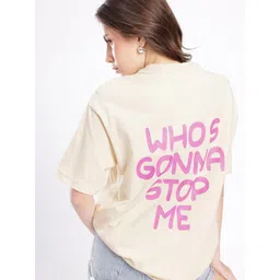glitchez Cool Vibe Typography Printed Oversized T-shirt-image-17