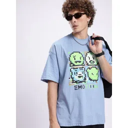 glitchez Graphic Printed Oversized T-shirt-image-11