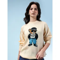 glitchez Graphic Self Design Drop Shoulder Pullover-picture-41