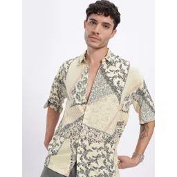 glitchez Indie Floral Paisley Print Relaxed Fit Shirt-picture-28