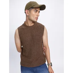 glitchez Knitted Edges Sleeveless Sweater Vest-picture-28