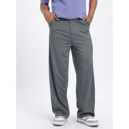 glitchez Men Breezy Basics Relaxed Fit Trousers-picture-11
