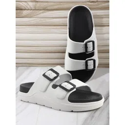 glitchez Men Buckle Detailed Lightweight Sliders-picture-35