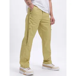glitchez Men Buttoned Detail Relaxed Fit Trouser-image-24