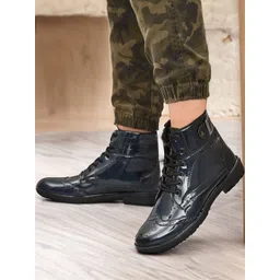 glitchez Men Casual Block-Heeled Regular Boots-picture-39