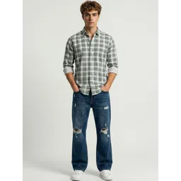 glitchez Men Classic Checked Casual Shirt-picture-29