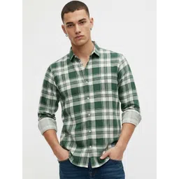 glitchez Men Classic Tartan Checks Checked Casual Shirt-picture-33