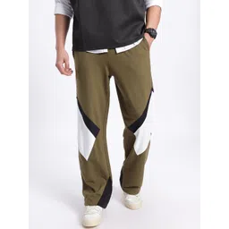 glitchez Men Colourblocked Baggy Fit Track Pant-picture-23