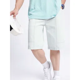 glitchez Men Cool-Toned Loose Fit Denim Jorts-picture-23