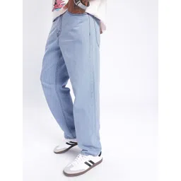 glitchez Men Cool Touch Straight Fit Jeans image 1