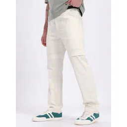 glitchez Men Cotton Relaxed Fit Trousers with Belt-picture-22