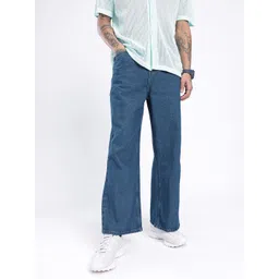 glitchez Men Edgy Cool Loose Bootcut Fit Jeans-picture-33
