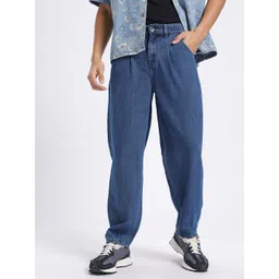 glitchez Men Front Seam Barrel Fit Jeans-picture-11