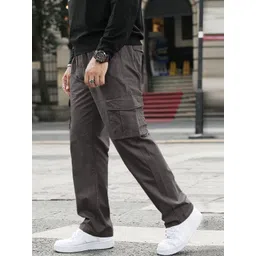 glitchez Men High-Rise Cargos Trousers-picture-15
