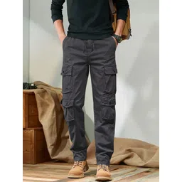 glitchez Men High-Rise Cargos Trousers image 5