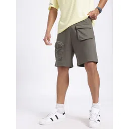 glitchez Men Knit & Go Regular Fit Cargo Shorts-picture-31