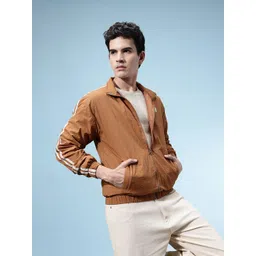 glitchez Men Mock Collar Tailored Jacket-image-32