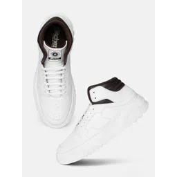 glitchez Men Perforated Lace-Ups Mid-Top Sneakers-picture-14