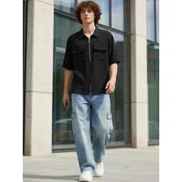 glitchez Men Polo Collar Organic Cotton Pockets T-shirt-picture-20