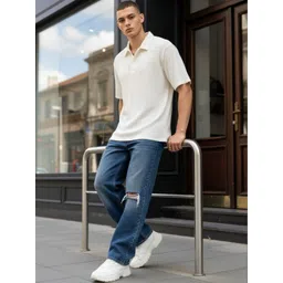 glitchez Men Polo Collar Organic Cotton T-shirt-picture-36