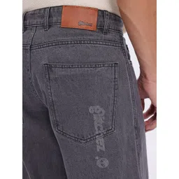 glitchez Men Printed Detail Baggy Fit Jeans image 2