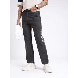 glitchez Men Relaxed Fit Printed Stretchable Jeans-picture-31