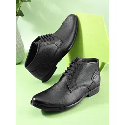 glitchez Men Round Toe Leather Regular Boots-picture-39