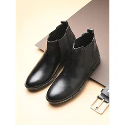 glitchez Men Round Toe Slip-On Chelsea Boots-picture-36