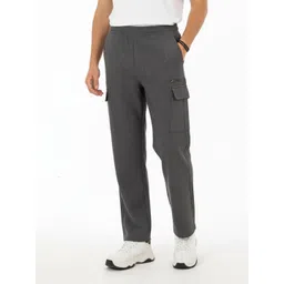 glitchez Men Straight Fit Cargos Trousers-image-18