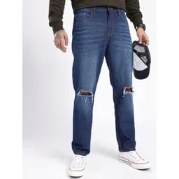 glitchez Men Street Savvy Relaxed Fit Low Distress Heavy Fade Jeans-image-31