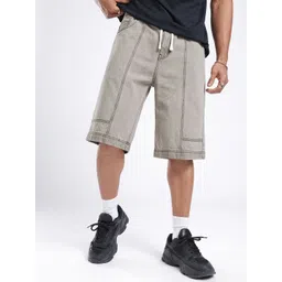 glitchez Men Street Touch Below Length Denim Jorts-picture-14
