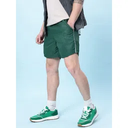 glitchez Men Teal Twist Relaxed Fit Shorts-picture-17