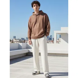 glitchez Men Textured High-Rise Trousers-picture-19