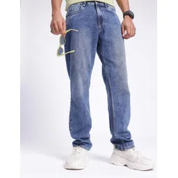 glitchez Men Timeless Cool Relaxed Fit Heavy Fade Stretchable Jeans-picture-37